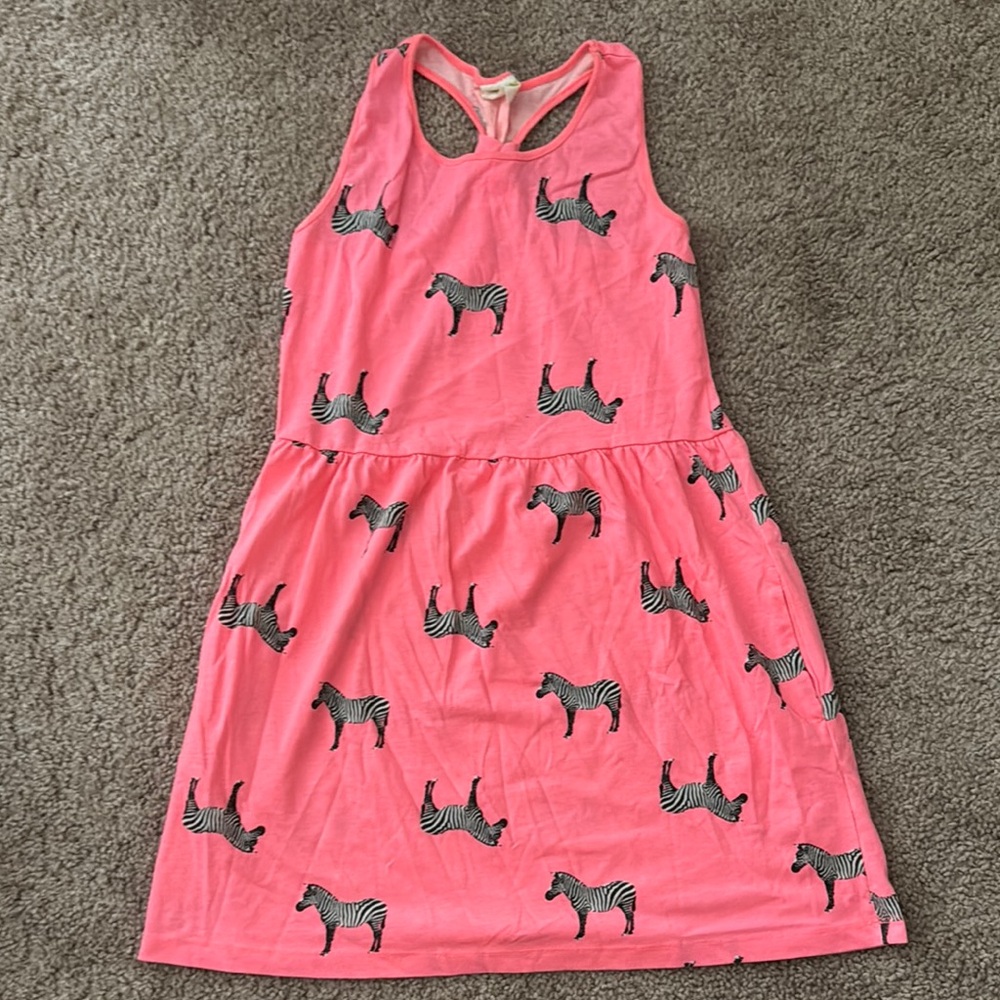 Crazy 8 Casual Pink Dress with Zebra Print